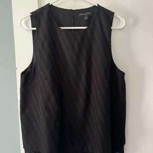Black Banana Republic blouse with subtle detail